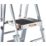 Boss 4.17m Aluminium 2 x 12 Step Telescopic Platform Ladder With Handrail