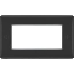 British General Nexus Metal 4-Module Modular Faceplate Matt Black