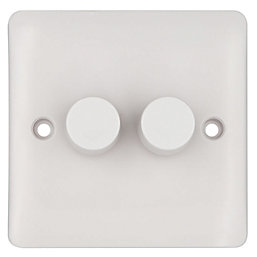 Vimark Pro 2-Gang 2-Way LED Dimmer Switch  White