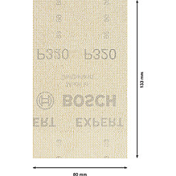 Bosch Expert M480 320 Grit Mesh Multi-Material Sanding Net 133mm x 80mm 10 Pack