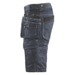 Blaklader Denim Stretch Shorts Navy/Black 38" W