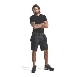 Blaklader Denim Stretch Shorts Navy/Black 38" W