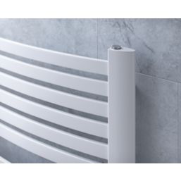 Ximax 1215mm x 580mm 2048BTU White Flat Electric Towel Radiator