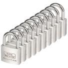Burg-Wachter  Aluminium Keyed Alike    Padlocks 40mm 10 Pack
