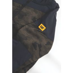 CAT Trade Hooded Sweatshirt Night Camo Black Small 34-37" Chest