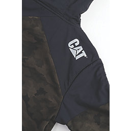 CAT Trade Hooded Sweatshirt Night Camo Black Small 34-37" Chest