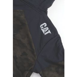 CAT Trade Hooded Sweatshirt Night Camo Black Small 34-37" Chest