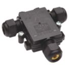 Hylec Teebox 3-Entry 3-Pole T-Junction with Terminal Strip