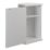 Croydex  1-Door Bathroom Corner Cabinet White  300mm x 240mm x 500mm