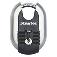 Master Lock Excell Stainless Steel  Weatherproof Closed Shackle Disc Padlock 60mm