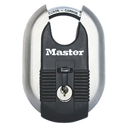 Master Lock Excell Stainless Steel  Weatherproof Closed Shackle Disc Padlock 60mm