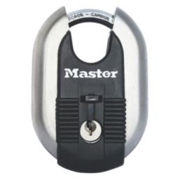 Master Lock Excell Stainless Steel  Weatherproof Closed Shackle Disc Padlock 60mm