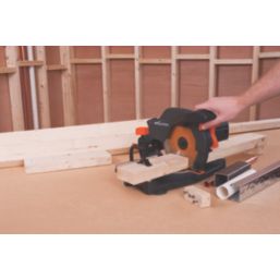 Evolution R210CMS 210mm  Electric Single-Bevel  Multi material Compound Mitre Saw 220-240V