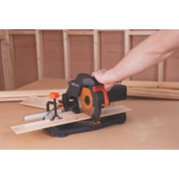 Evolution R210CMS 210mm Electric Single Bevel Multi material Compound Mitre Saw 220 240V Screwfix
