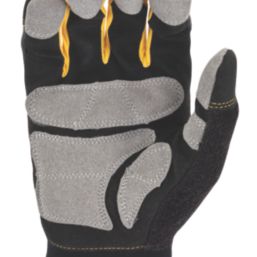 DEWALT Performance Full Finger Gloves Black / Yellow / Grey Medium