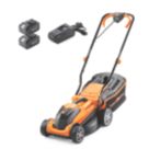 LawnMaster CLMF2434G-01 24V 2 x 4.0Ah Lithium MX Brushless Cordless 34cm Rotary Lawn Mower