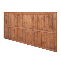 Forest Vertical Board Closeboard  Garden Fencing Panel Golden Brown 6' x 3' Pack of 5