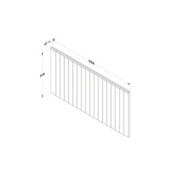 Forest Vertical Board Closeboard  Fence Panels Golden Brown 6' x 3' Pack of 5