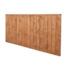 Forest Vertical Board Closeboard  Fence Panels Golden Brown 6' x 3' Pack of 5