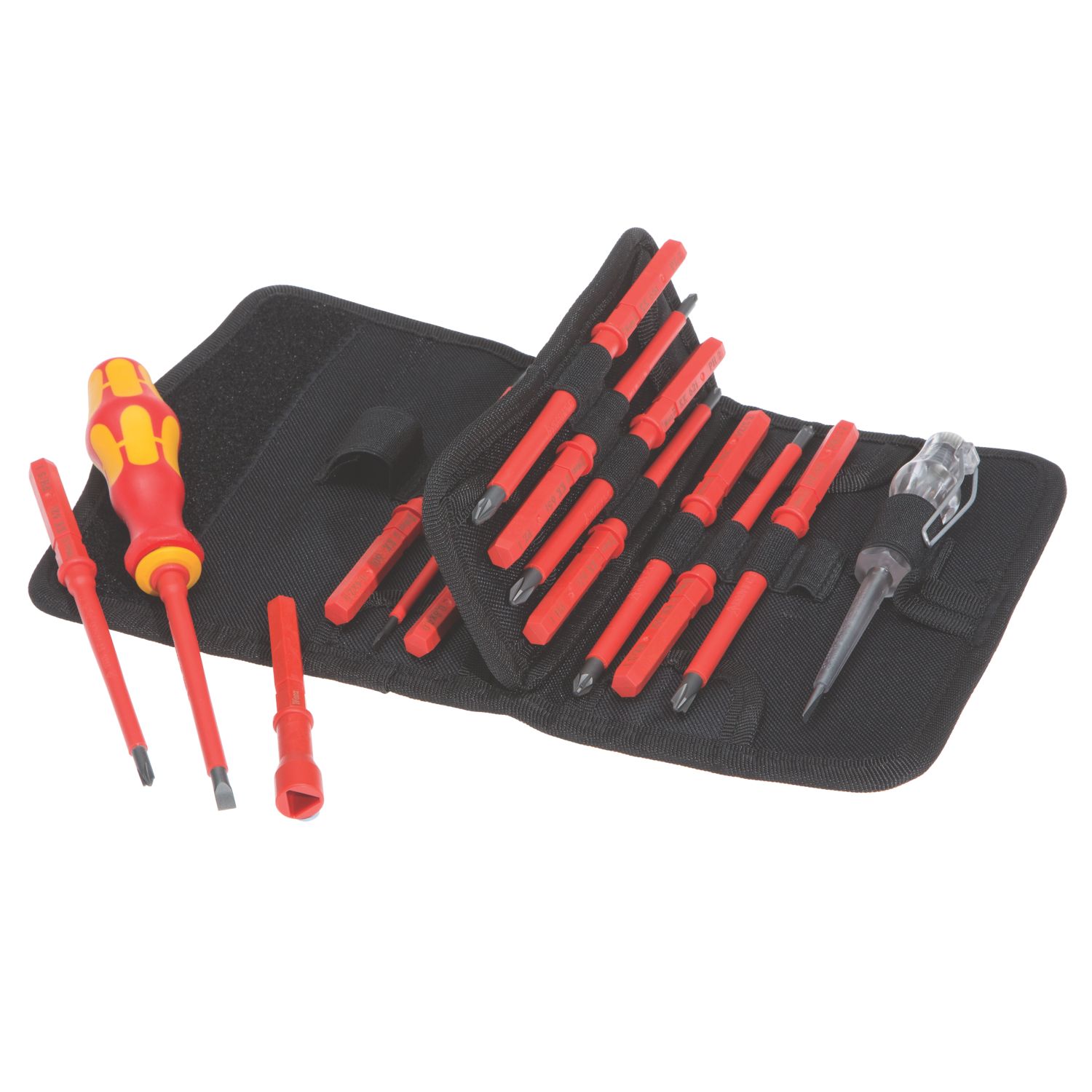 Wera Kraftform Kompakt VDE Interchangeable Screwdriver Bit Set 18 Pieces (727FP)