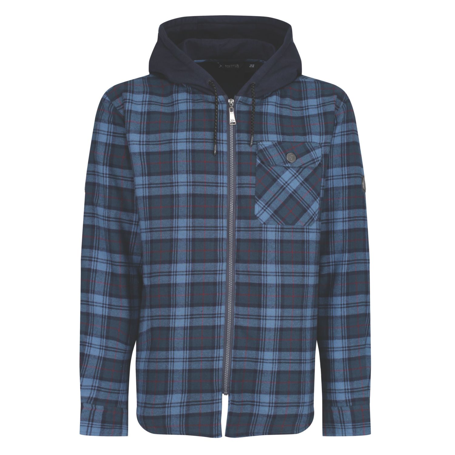 Regatta Siege Shirt Jacket Navy Check Large 41.5" Chest (727HG)