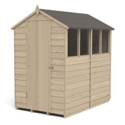 Forest  4' x 6' (Nominal) Apex Overlap Timber Shed with Assembly