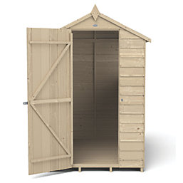 Forest  4' x 6' (Nominal) Apex Overlap Timber Shed with Assembly