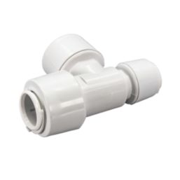 FloPlast FloFit+ Plastic Push-Fit Reducing Tee 22mm x 15mm x 22mm