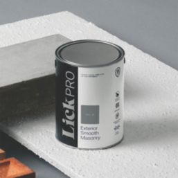 LickPro 5Ltr Smooth Grey 07 Masonry Paint