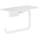 Hansgrohe AddStoris Toilet Roll Holder with Shelf Matt White