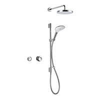 Mira Mode Dual HP/Combi Rear-Fed Dual Outlet Chrome Thermostatic Digital Shower