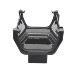 FloPlast  uPVC Square Running Outlet Black 114mm x 65mm