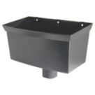 FloPlast Cast Iron Effect Universal Hopper 65-68mm Black