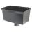 FloPlast Cast Iron Effect Universal Hopper 65-68mm Black