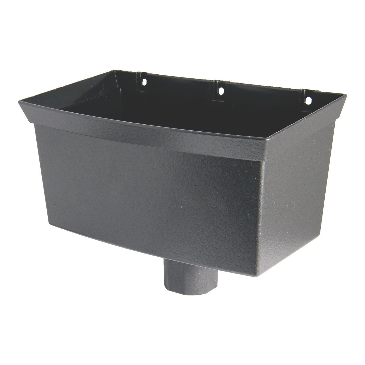 FloPlast Cast Iron Effect Universal Hopper 65-68mm Black (72857)