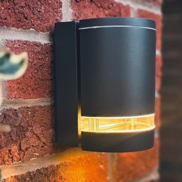 Lutec Focus Outdoor Wall Light Dark Grey