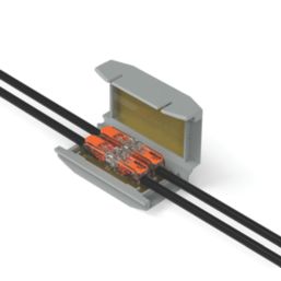 Wago 207-1372 4-Entry IPX8 Gelbox For Splicing Connectors Grey  4 Pack