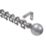 Renaissance Polished Silver Curtain Pole 16/13mm x 180-300cm