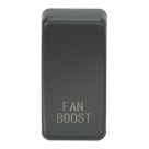 Knightsbridge 'FAN BOOST' Switch Cover Anthracite