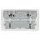 LAP  13A 2-Gang SP Switched Socket + 4.2A 15W 2-Outlet Type A & C USB Charger White