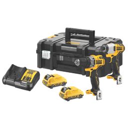 DeWalt DCK2110L2T-GB 12V 2 x 3.0Ah Li-Ion XR Brushless Cordless Sub Compact Twin Pack