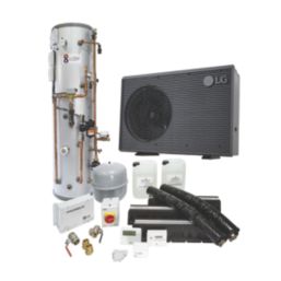 LG Therma V R32 S Series 16kW Air-Source Pre-Plumbed Heat Pump Kit 225Ltr
