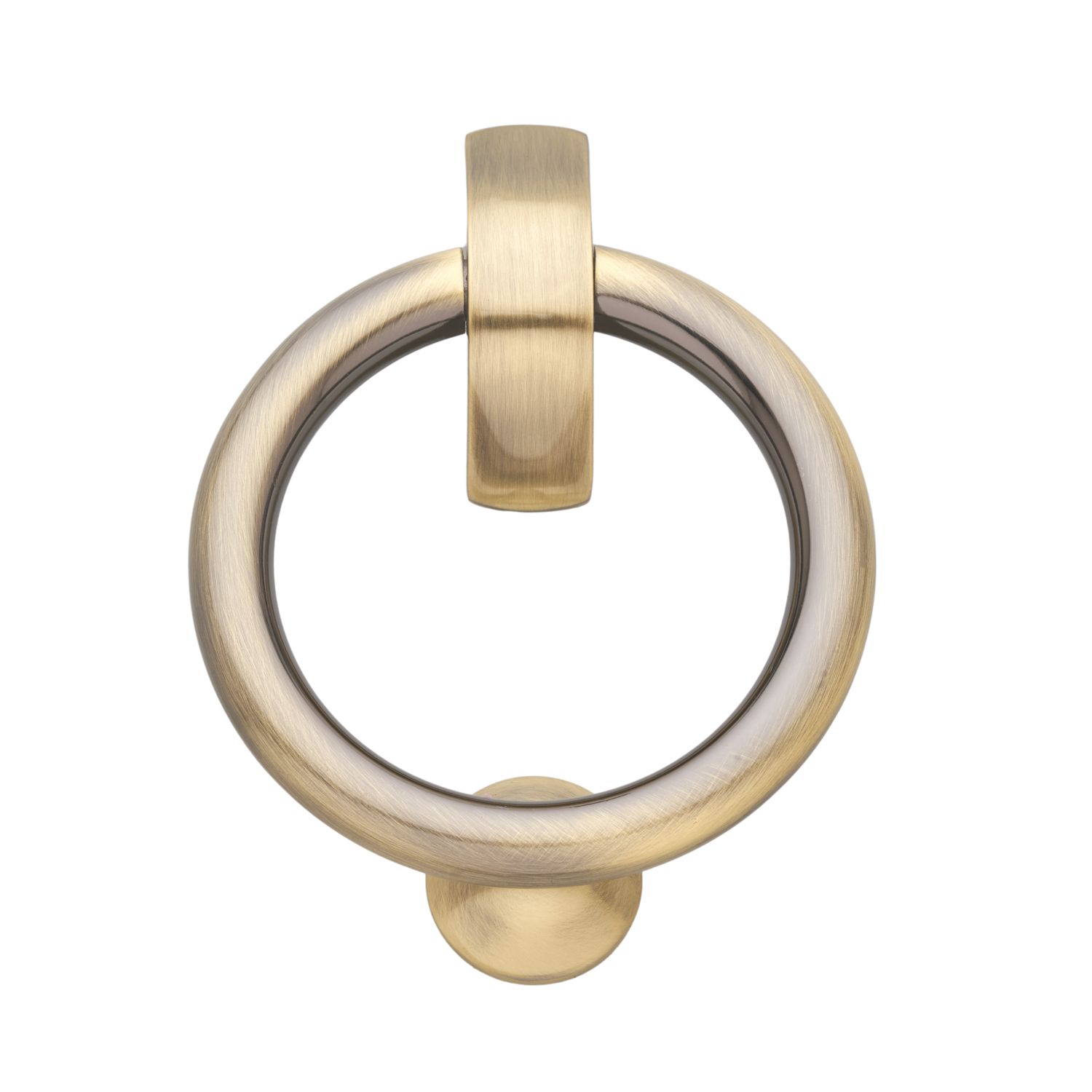 Hardware Solutions Door Knocker Ring Antique Brass 26mm x 178mm (728KK)