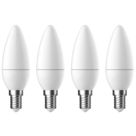 LAP  E14 Candle LED Light Bulb  250lm 2.2W 4 Pack