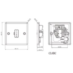 Knightsbridge  13A Unswitched Fused Spur  Matt Black with Black Inserts