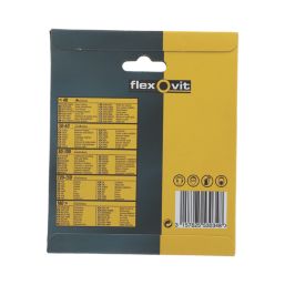Flexovit  A203F 80 Grit 8-Hole Punched Multi-Material Sanding Discs 125mm 6 Pack