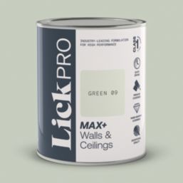 LickPro Max+ 1Ltr Green 09 Matt Emulsion  Paint