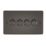 Knightsbridge FP2184GM 4-Gang 2-Way LED Dimmer Switch  Gunmetal