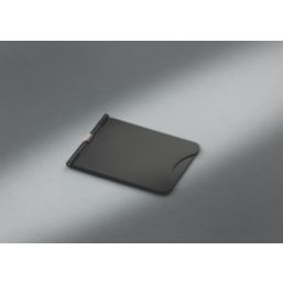 Knightsbridge FPR7UMB 13A 1-Gang Unswitched Floor Socket Matt Black with Black Inserts