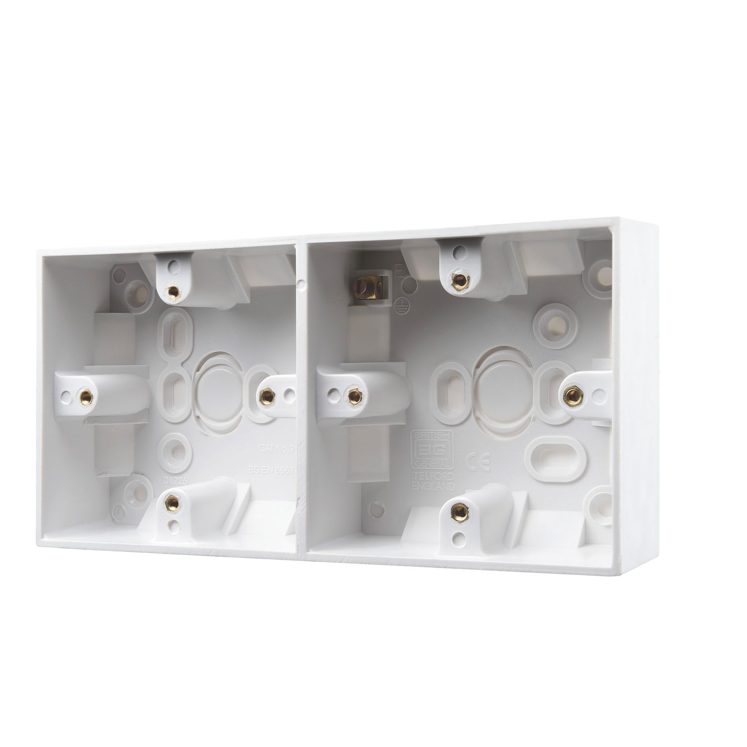 British General 1-Gang Surface Pattress Electrical Surface Mounting Box 37mm (728XF)